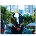 GOLD DEKORACJA HELMET STYLOWY ACCESSORIES DO HELMET MOTOCIKLINIO  photo 12