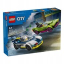 LEGO City Zestaw 60415 Pościg radiowozu za muscle carem auto + Torba LEGO Liczba elementów 213 szt.