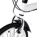 20-palcový biely skladací bicykel "Veľkosť kolesa ("")" 20