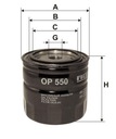 Olejový filter GAZ GAZELLE; LANCIA PRISMA; FENDT 1 / Katalógové číslo dielu OP 550