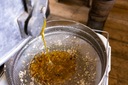 Плотное сито для меда, нержавеющая сталь, двояковыпуклое, регулируемое, 24 см