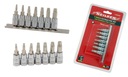 НАБОР ОБРАБОТАННЫХ ПОВРЕЖДЕННЫХ ВИНТОВ TORX T10-T40 НАБОР БИТ Neilsen