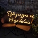 Dziś zaczyna się Nasza historia napis LEDOWY LED Neon LEDON