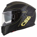 CASSIDA CASCO PARA MOTOCICLETA CON FIBRAS GT2 +GOLD VENTANAS 