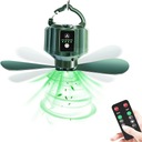 ПОТОЛОЧНЫЙ ВЕНТИЛЯТОР ДЛЯ ПАЛАТКИ СО СВЕТОДИОДНОЙ ПОДСВЕТКОЙ 5200МАч ДИСТАНЦИОННЫЙ