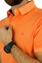 R2 AMSTERDAM Pánske polo tričko TRA4 oranžové, hladké XL Dominujúci materiál bavlna