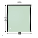 Лобовое стекло TEREX TW85 TW110