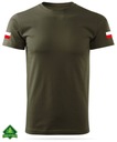 Wojskowa militarna koszulka T-shirt z flagami Polski - MON WOT - 3 PAK / M