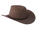 Kovbojský kožený klobúk hnedý s opletením Kód výrobcu 433444/22