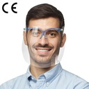 Защитный козырек СТАНДАРТ: ПРОЗРАЧНАЯ рамка + пленка CERKAMED 5 шт.