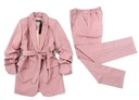 Итальянский костюм SET 2в1, куртка грязно-розового цвета Uni