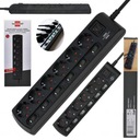 КАБЕЛЬ-УДЛИНИТЕЛЬ ПИТАНИЯ 2М, 6 РОЗЕТОК, ОТДЕЛЬНЫЕ ИНДИВИДУАЛЬНЫЕ ВЫКЛЮЧАТЕЛИ