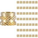 ВСТАВКА РЕЗЬБОВАЯ ЛАТУННАЯ НИЗКАЯ М5 - 50 шт.