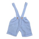 Муслиновые шорты на подтяжках, размер 80