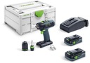 FESTOOL ДРЕЛЬ И ОТВЕРТКА T18+3 HPC 4.0 I-PLUS