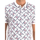 TOMMY HILFIGER KOSZULKA POLO LOGO ALLOVER PRINT XL Wzór dominujący logo