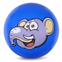 NIEBIESKA PIŁKA GUMOWA SŁONIK 23 CM