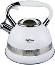 СТАЛЬНОЙ ЧАЙНИК СО СВИСТОКОМ 3л HOFFNER ELEGANCE