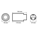 EMBOUT SUR SILENCIEUX REVÊTEMENT ÉCHAPPEMENT SILENCIEUX CARBONE ACIER INOXYDABLE MT 016Cphoto 8