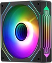 Двойной светодиодный RGB-вентилятор RAINBOW V3 с кольцом INFINITY MIRROR RAINBOW V3, Molex, 12 см