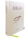 BIBLIA PAULISTÓW Z RYBKĄ BIAŁA OPRAWA TWARDA