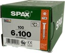 Шурупы универсальные 6 x 100мм SPAX WIROX BIT T-30 конус 100шт.