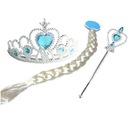 ELSA FROZEN SET коса ДИАДЕМА палочка