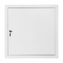 МЕТАЛЛИЧЕСКАЯ ИНСПЕКТНАЯ ДВЕРЬ, БЕЛЫЙ КЛЮЧ, 30x30