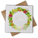 Приглашения на Святое Крещение Персонализированные Золотые ЧУДЕСНЫЕ