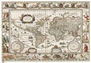 Защитный коврик на стол Карта мира 49,5x34,5