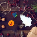50 шт. дерев'яні елементи для декору, натуральні, бежеві