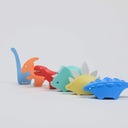 HalfToys Dinosaurus s kostrou 8 prvkov magnet Materiál plast