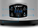 Мультиварка Керамическая кастрюля Мультиварка Yoer INOX LCD 280Вт 4,5л + программатор