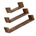 КОМПЛЕКТ ИЗ 3 НАСТЕННЫХ ПОЛОК = ГОСТИНАЯ СПАЛЬНЯ ОФИС