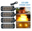 4 PCS 12LED STROBOSKOPY WARNINGS AUTOMOTIVE LIGHTS STROBOSKOPOWE 12/24V  photo 16
