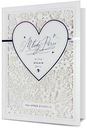 Свадебная открытка с текстом элегантная и нежная HM937
