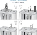 MIEDZYNARODOWY ADAPTER JACKPLUGS TESSAN 35 W, UNIVERSAL POWER UNIT WHITE 