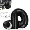 RURA DO KLIMATYZATORA PRZENOŚNEGO WĄŻ HARMONIJKOWA 10CM/5M CZARNY
