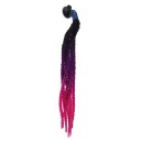 1″ GRADIENT RAMP ШОЛОМ BRUDNE WARKOCZE / KUCYK OMBRE ЧОРНИЙ DO FIOLETOWEGO  фото 9