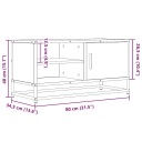 CASIER SOUS TELEWIZOR, DAB SONOMA, 80X34,5X40 CMphoto 11
