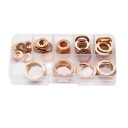 80PCS COPPER GASKET AND SUMP ПЛУГ WASHERS IN PORTABLE НАБІР  фото 7