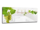 Стеклянная панель Lacobel для кухни 125х50 виноград.