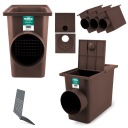 3 бака для отстойников желобов. Очиститель желобов. Осмотр люков. БОКОВОЙ сетчатый фильтр 110 мм.