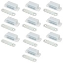 10x МЕБЕЛЬНАЯ ЗАЩЕЛКА ДВЕРНОЙ МАГНИТ МЕБЕЛЬНЫЙ ЗАМОК ПРОЧНЫЙ БЕЛЫЙ