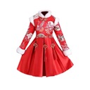 Čínske tradičné dievčenské šaty s neviditeľným zipsom, dĺžka pod kolená 110 cm Veľkosť uniwersalny