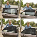 2X АВТОМОБІЛЬНИЙ БІЧНИЙ СОНЦЕЗАХИСНИЙ КОЗИРОК, ANTI-UV, БЛОКУВАННЯ КОМАРІВ
