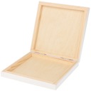 БЕЛАЯ ДЕРЕВЯННАЯ КОРОБКА ДЛЯ ПРИГЛАШЕНИЯ CD В ПОДАРОК ​​ПРИЧАСТИЯ