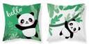 Двусторонняя наволочка из хлопка 40х40 PANDA WANDA ANIMALS