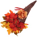 ОСЕННИЙ ВЕНОК ДЕКОР ГНОМА С КЛЕНОВЫМИ ЛИСТЬЯМИ ДЛЯ