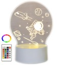 Ночник ASTRONAUTA 3D USB, 16 цветов светодиодов